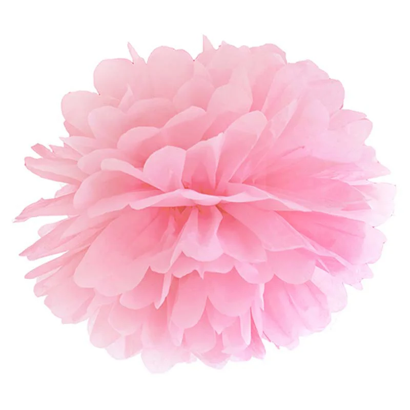 Pompom rosa 35 cm