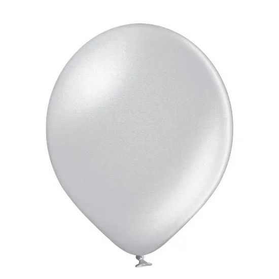 25 Stk. Luftballon Uni Metallic Ø 30cm | Silber #061
