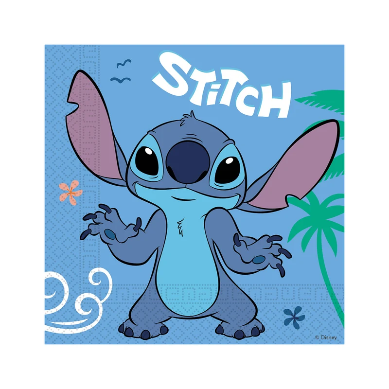 Servietten Stitch & Angel 33x33 cm | 20 Stück