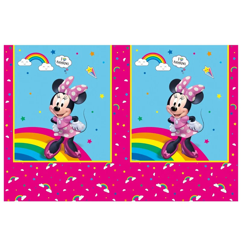 "Minnie Rainbow Make Me Smile" Partydeko Artikel