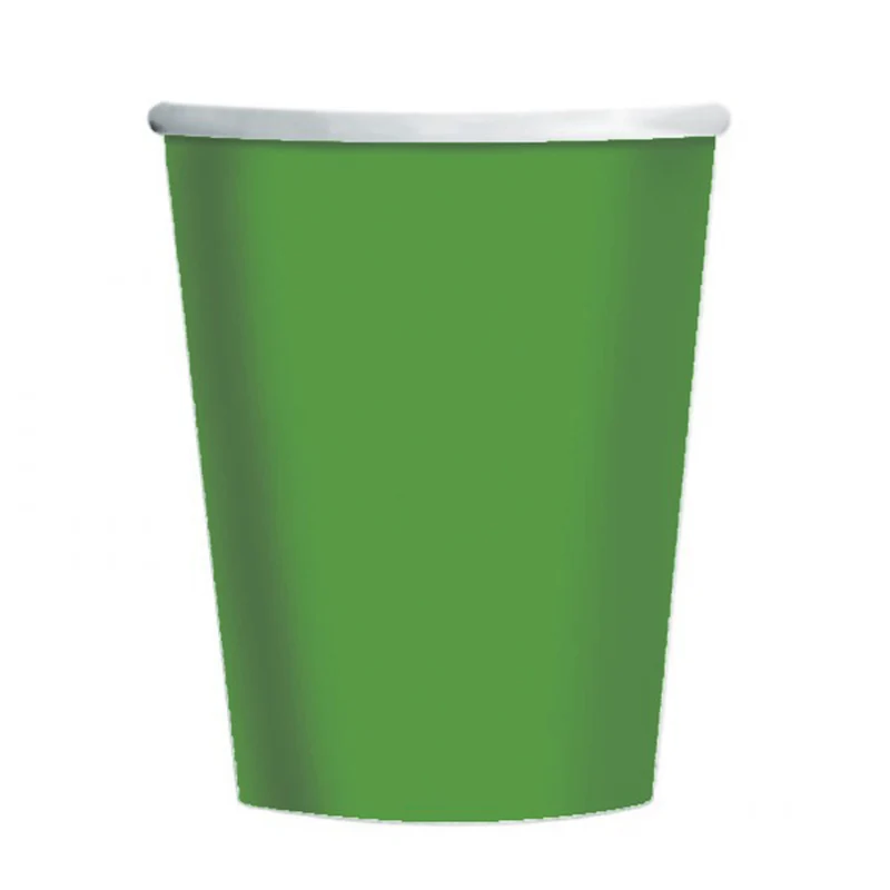 Pappbecher Dunkelgrün 266ml./8St.