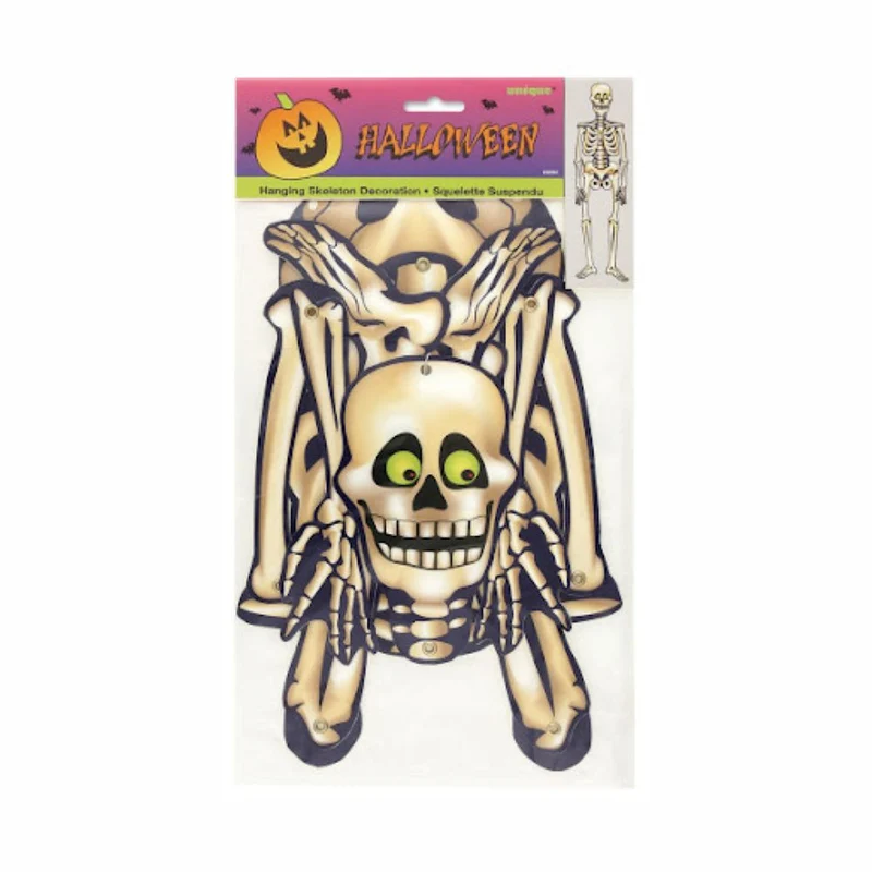 CutOut Halloween Hänge Skelett 87cm