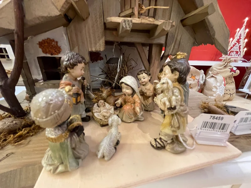 Kinderkrippenfiguren Set 11-tlg. 3,0 - 7,5 cm Naturfarben Weihnachtskrippe | 78459