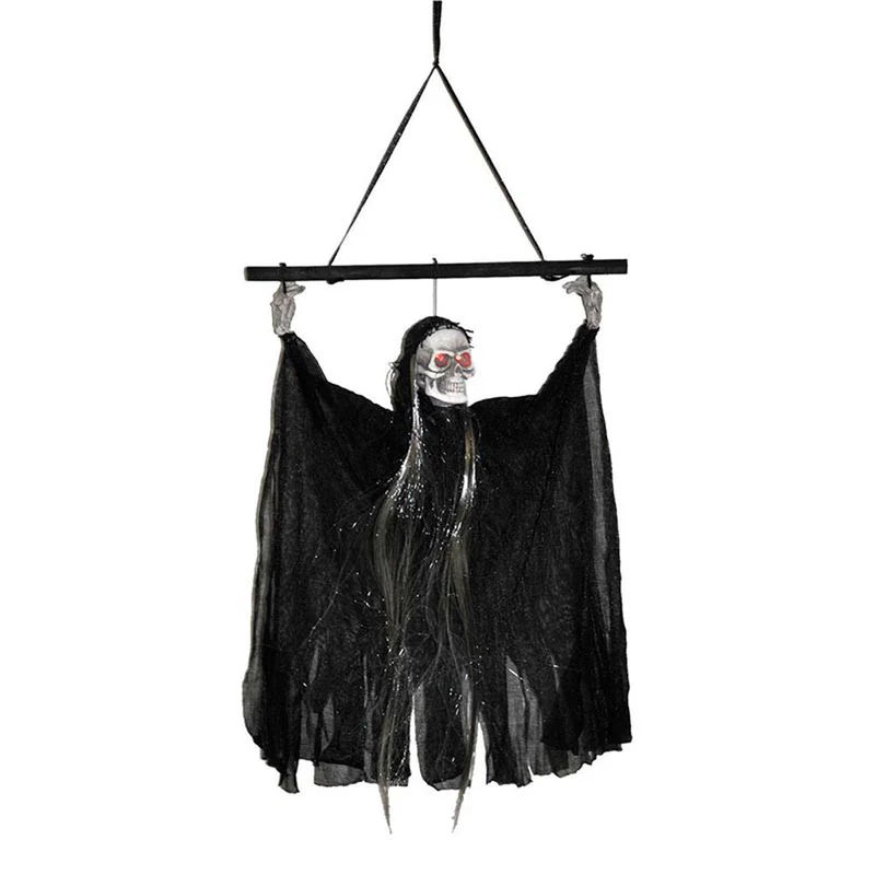 Hänge Figur Skelett Licht, Toneffekte ca.30cm