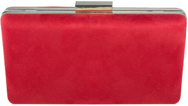 Handtasche mit Hirschstickerei | Clutch Rot