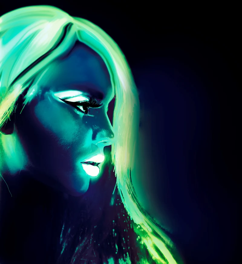 "Glow in the dark" Aqua Make-up | Tube 30 ml
