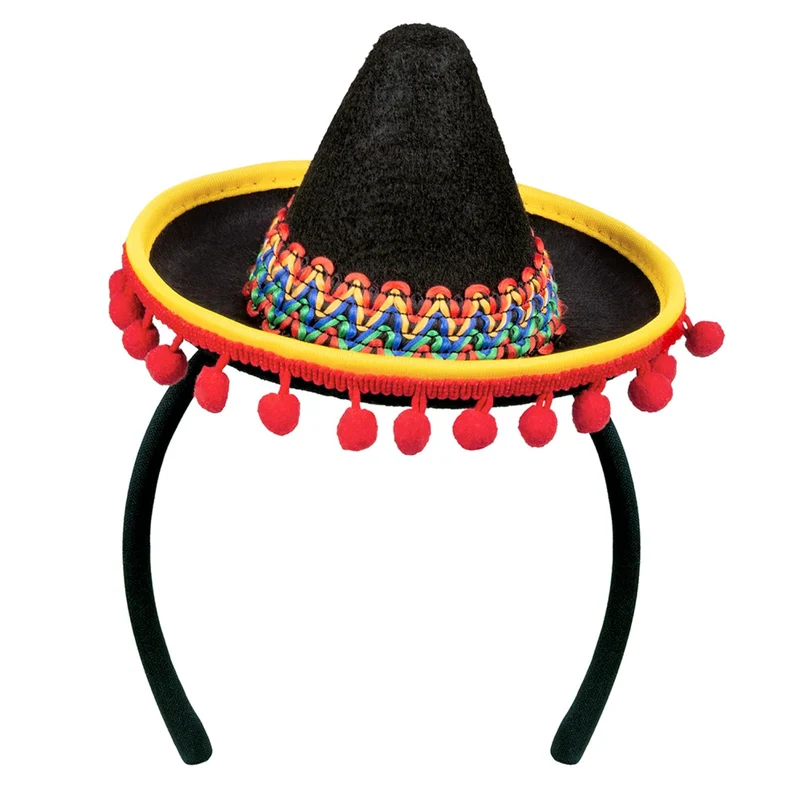 Haarreif "Mexiko" mit Mini-Sombrero | Bunt