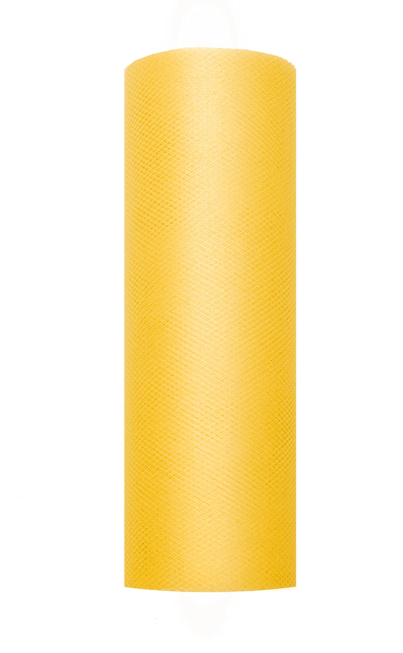 Dekostoff Tüll 0,15m x 9m Gelb