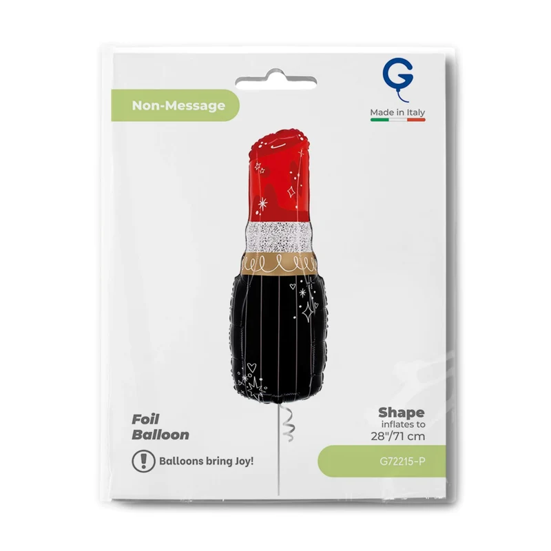 28" Folienballon Shape Lippenstift | 71 cm
