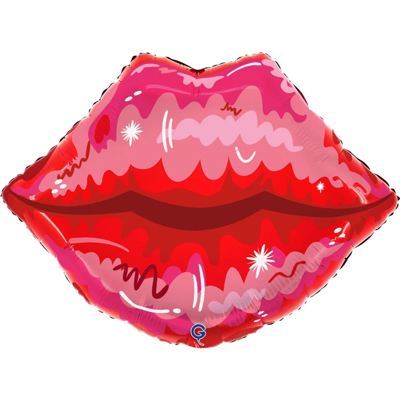 22" Folienballon Shape Lippen | 56 cm
