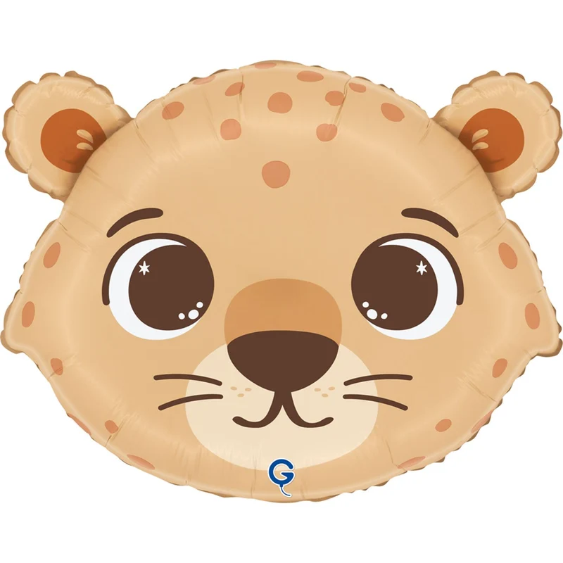 18" Folienballon Shape Gepard Kopf | 46 cm