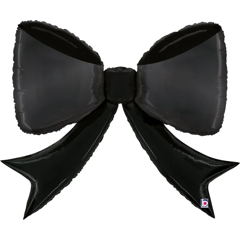 41" Folienballon Shape Schleife | 104 cm - Schwarz