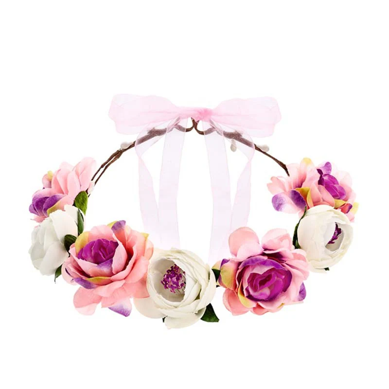 Haarreif Blumenkranz | Bunt