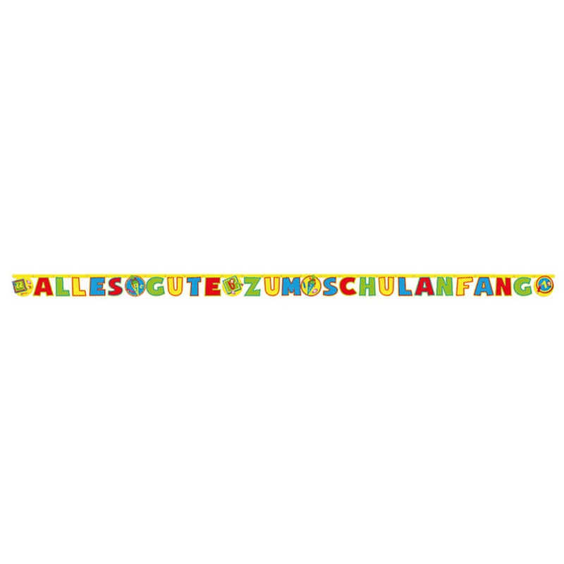 Buchstabengirlande Schulanfang Alles Gute 400cm