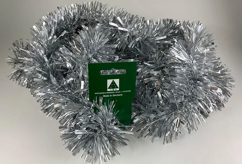Riffelmacher Weihnachtsgirlande Busch-Mix 2m 37272 - Silber