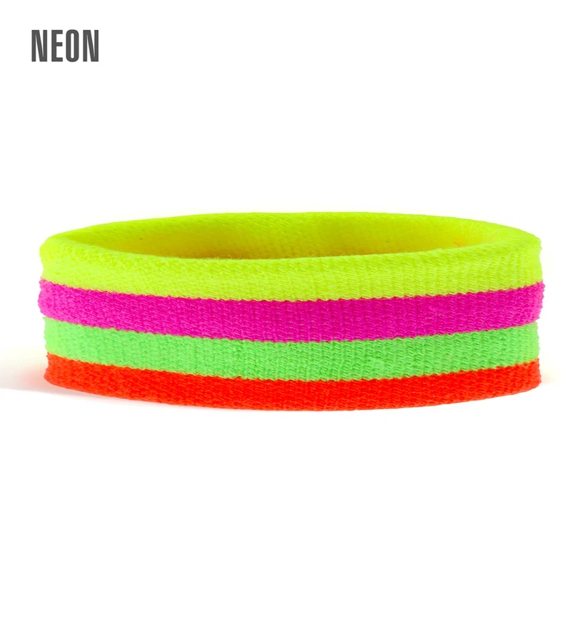 Mehrfarbiges Neon Stirnband | 80er Jahre Disco Kostüm