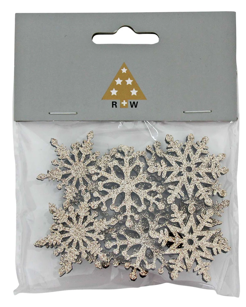 Weihnachtsdeko "Glitzer Streudeko" 6tlg./4cm | Gold