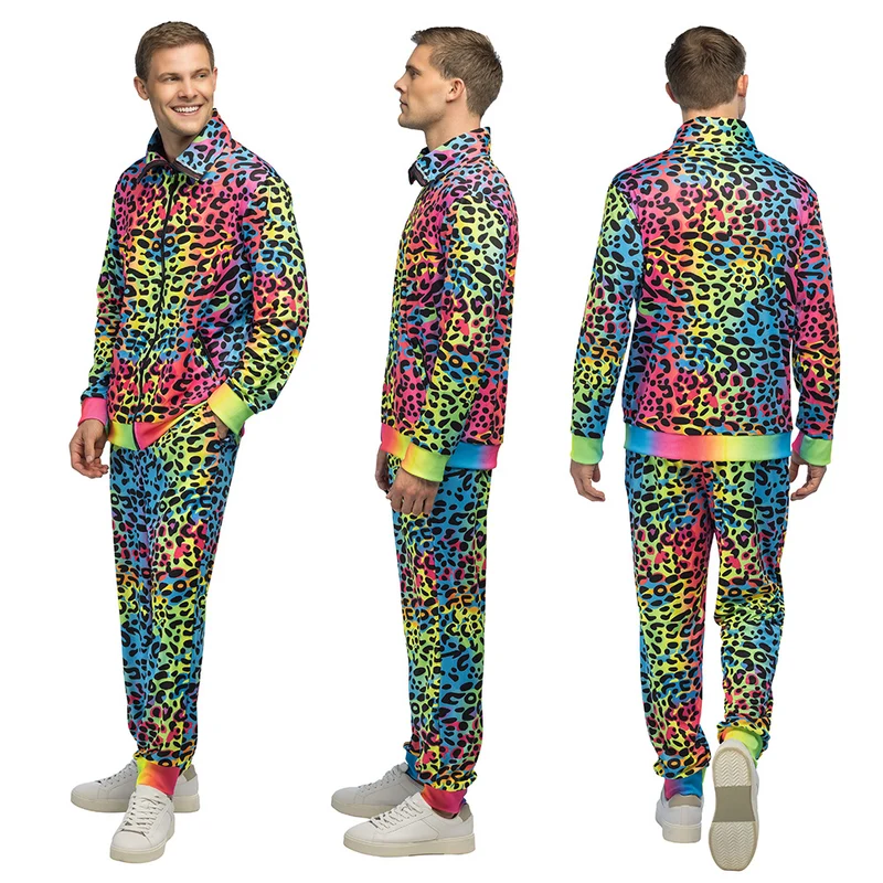 Trainingsanzug"Leopard Art" für Herren | Mehrfarbig UV