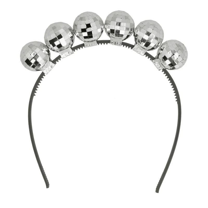 Haarreif mit Discokugeln | Silber