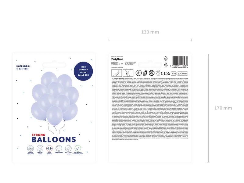 10 Stk. Luftballon Ø30cm "Uni Metallic" | Lila