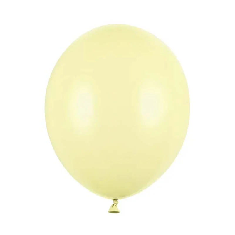 10 Stk. Luftballon Ø30cm "Uni Pastell" | Hellgelb