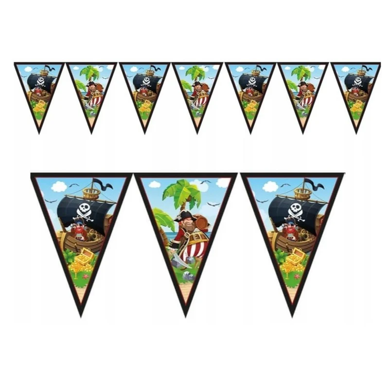 Wimpelkette Pirat Papier FSC