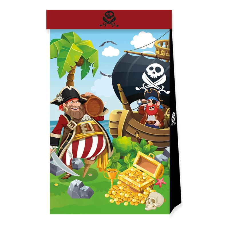 Geschenktüten Pirat | 4 Stück FSC