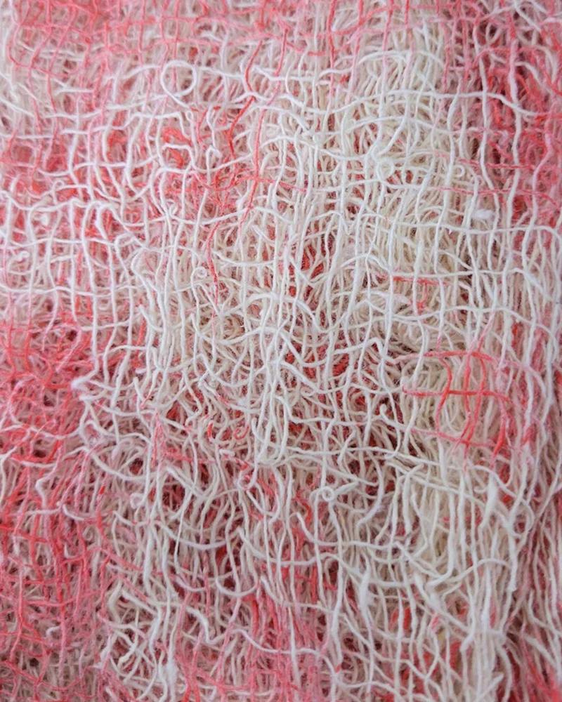 Dekostoff Lumpenstoff 190 * 76 cm - Halloween Dekoration | Blutig Rot