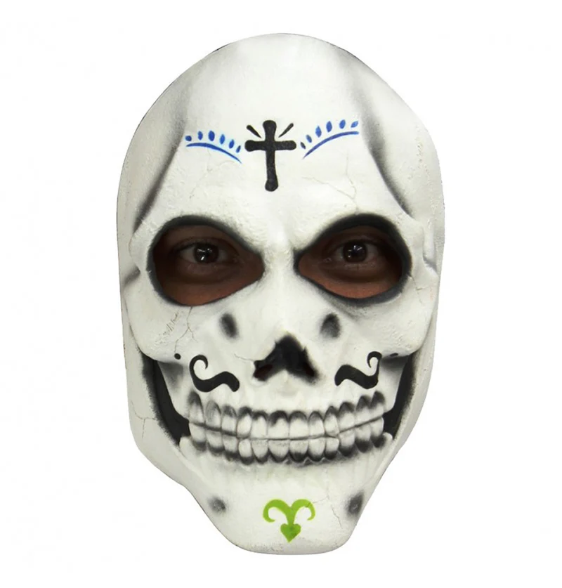 Halloween Maske Day of the Dead "El Catrin" | Weiß