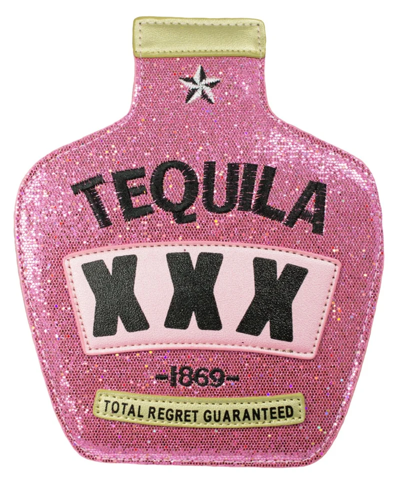 Hochwertiges Mexikanerin Kostüm Set für Damen | Pink | 3-teilig mit Poncho, Sombrero & Tequila Handtasche | Fiesta & Mottoparty