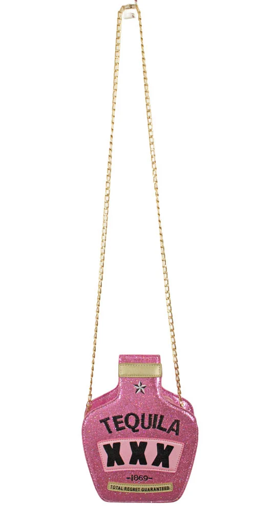 Hochwertiges Mexikanerin Kostüm Set für Damen | Pink | 3-teilig mit Poncho, Sombrero & Tequila Handtasche | Fiesta & Mottoparty