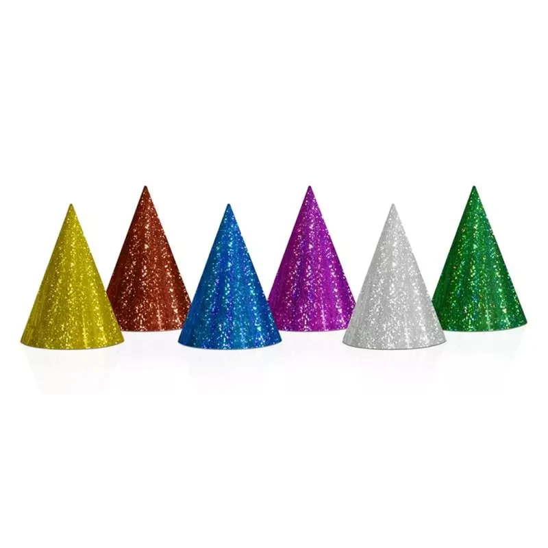 PartyHut 20 Stück 16 cm | Holografisch Mix