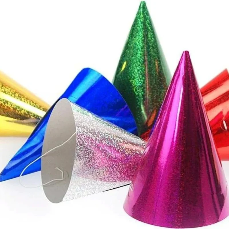 PartyHut 20 Stück 16 cm | Holografisch Mix
