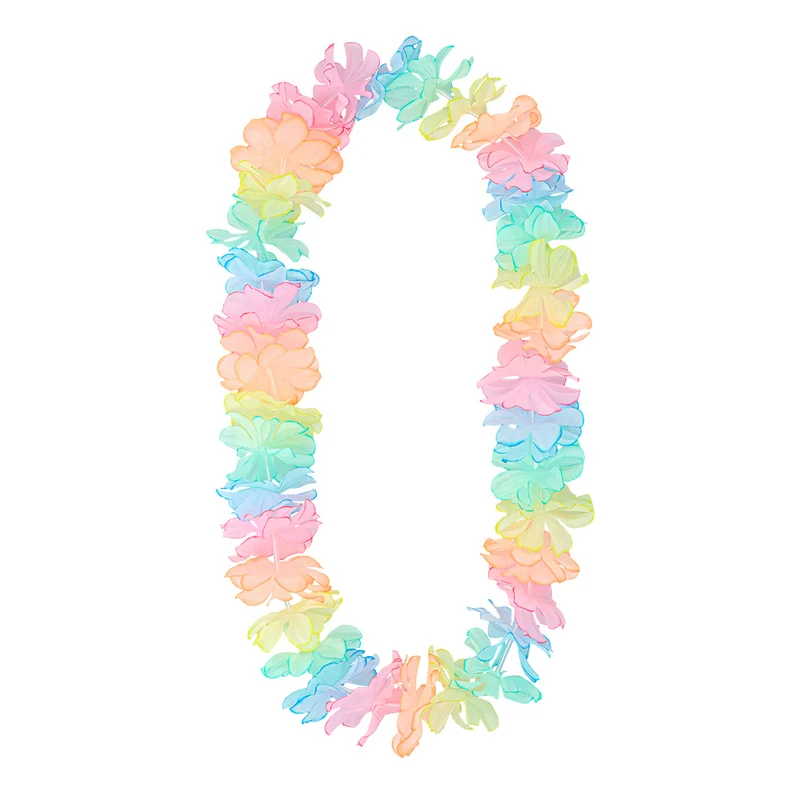 Hawaii Party Kostüm Set "Pastell" 4-teilig | Mehrfarbig