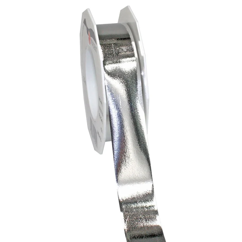 Geschenkband Polyband 25mm/25m Metallic Silber