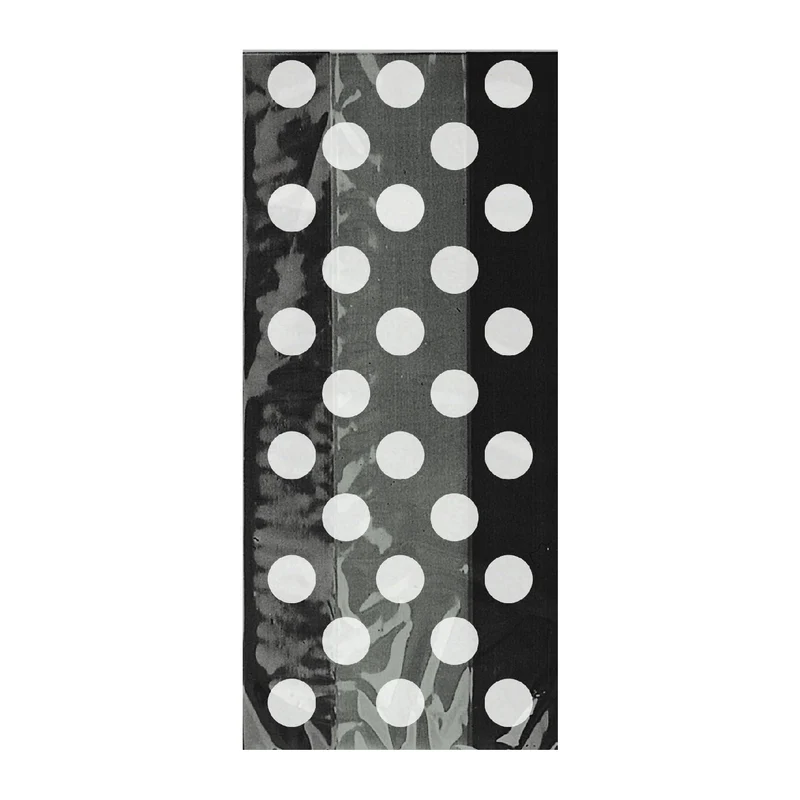 Geschenktüte 12x28cm/20St. Dots Schwarz