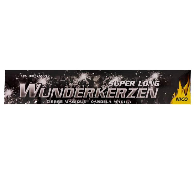 10 Wunderkerzen - 30 cm | 60 Sekunden Brenndauer