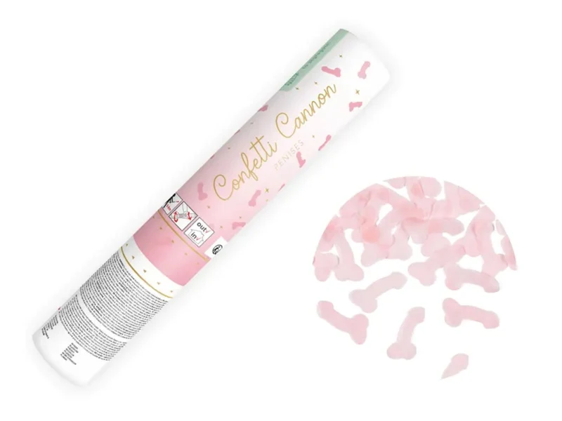 Konfetti Kanone 20 cm | Rosa Penis