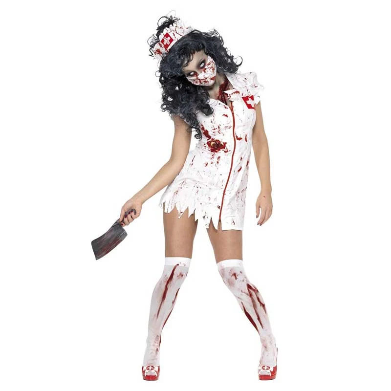 Kostüm Lady Zombie Krankenschw. incl. Maske Gr.S