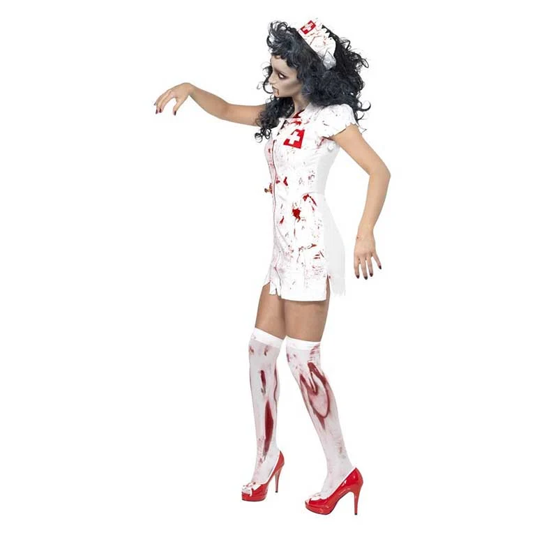 Kostüm Lady Zombie Krankenschw. incl. Maske Gr.S