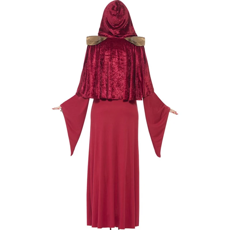Kostüm Lady Priesterin Rot inkl. Gürtel Gr.S