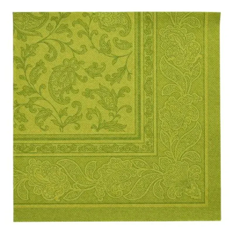 Servietten RC "Ornaments" 40x40cm/20Stk. | Olivgrün
