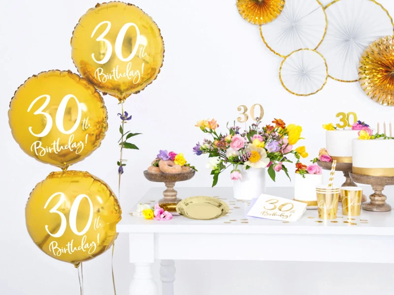 Servietten "Birthday Gold" 20Stk./33x33cm | #30