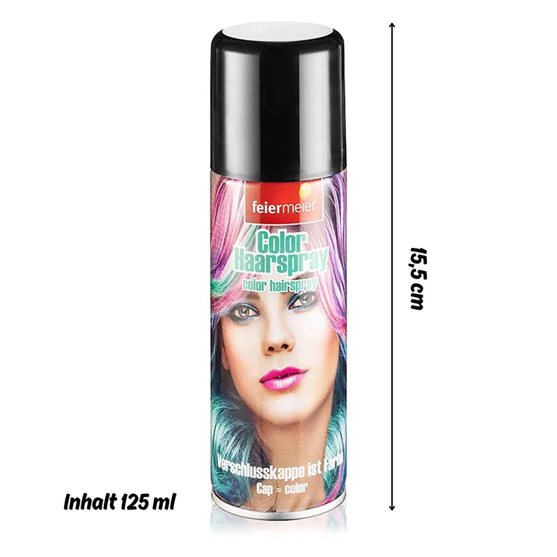 Feiermeier "Color Haarspray" 125 ml | Schwarz