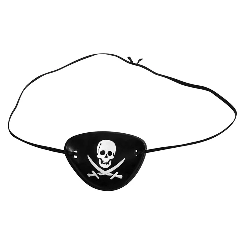 Totenkopf Piraten Augenklappen Kunststoff | 4 Stk.