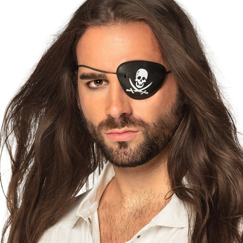 Totenkopf Piraten Augenklappen Kunststoff | 4 Stk.