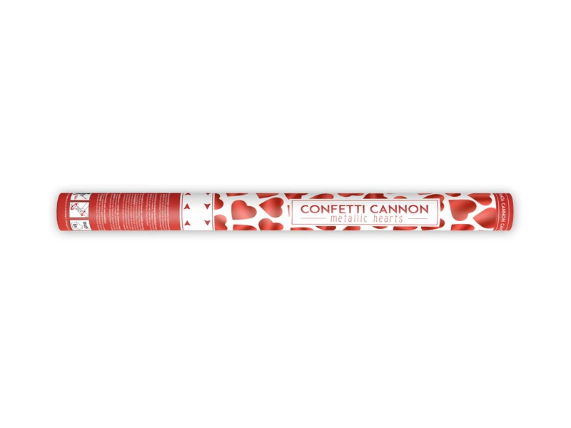 Konfettishooter Herzchen 60cm Rot