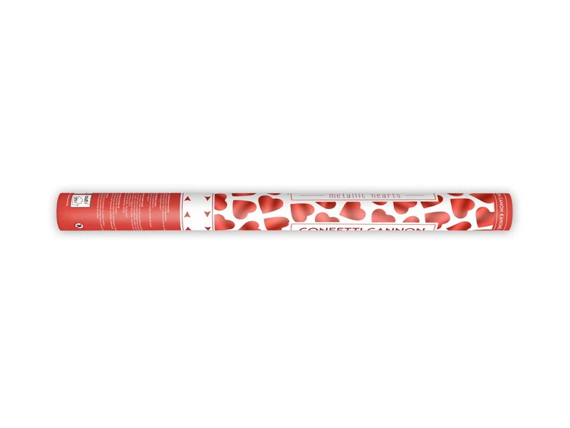 Konfettishooter Herzchen 60cm Rot
