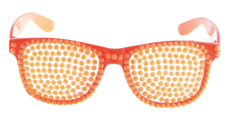 Neon Party Brille zum Kostüm - Orange