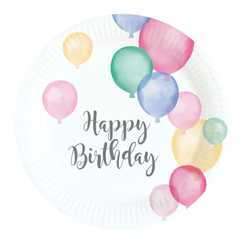 "Happy Birthday Pastel" Partydeko Artikel